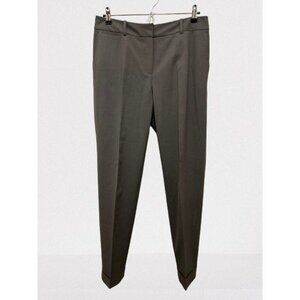Lafayette 148 New York Wool Trousers Pants with Cuff Green/Gray Color Size 6